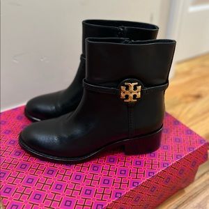 Tory Burch leather upper boots. Size 8 1/2 medium. Never been worn brand-new